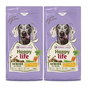 VERSELE-LAGA Happy Senior with Chicken 2x12,5 kg – krmivo pro starší psy s kuřecím masem