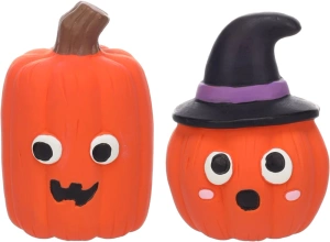 Flamingo Halloween gumová hračka pro psy Dýňová mix