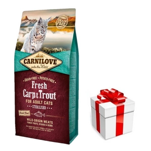 Carnilove Fresh Carp Trout Adult Cat 6 kg + překvapení pro kočku ZDARMA