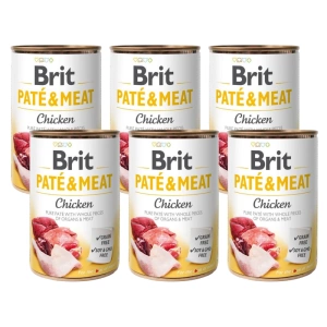 BRIT PATE &amp; MEAT CHICKEN 6x400g