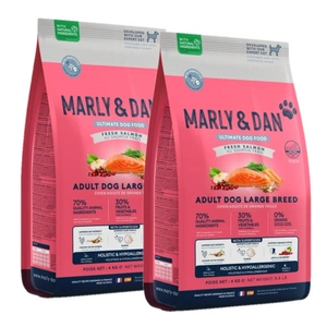 Marly & Dan Adult Dog Large Breed Fresh Salmon Holistic & Hypoallergenic 2x4kg suché krmivo
