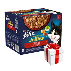 FELIX Sensations Countryside Delights v želé: 24x85g + překvapení pro kočku ZDARMA
