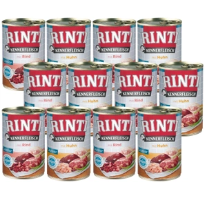 Rinti Kennerfleisch Junior mokré krmivo pro psy Mix příchutí 12x400g