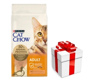 PURINA Cat Chow Adult Duck 15kg + Překvapení pro kočku