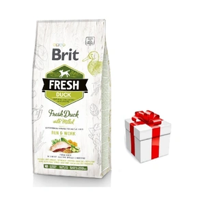Brit Fresh Duck & Millet Adult Run & Work 12kg + Překvapení pro psa