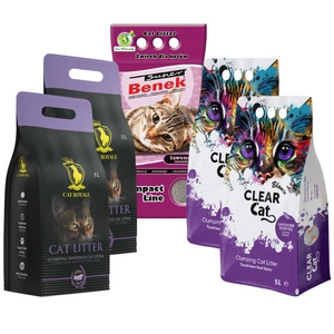 MIX Benek, Clear Cat, Cat Royale - levandule 25l (5x5l)