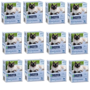 Kousky v omáčce BOZITA Cat se sobím masem - 12x370g