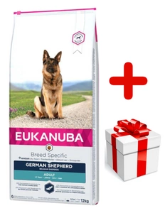 EUKANUBA Adult German Shepherd 12kg + Překvapení pro psa