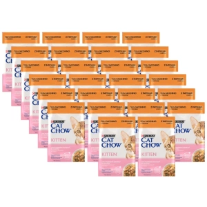 CAT CHOW Krmivo pro koťata s krůtím masem a cuketou v želé 26x85g