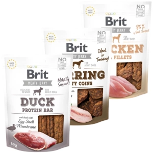 BRIT Jerky Snack Mix příchutí 3x80g