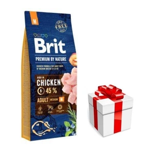 BRIT Premium By Nature Adult M 8kg + Překvapení pro psa