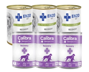 Calibra VD Dog Cat Recovery 3x400g + ENZO VET Recovery pro psy 3x400g