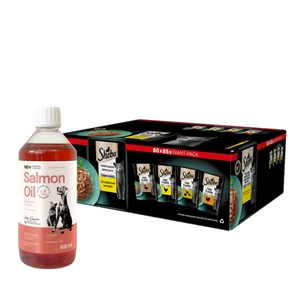 SHEBA sáčky 80x85g Delicacy Poultry flavours - vlhké krmivo pro kočky v želé, s kachnou, s kuřetem, s drůbeží, s krůtou + LAB V Lososový olej 500ml