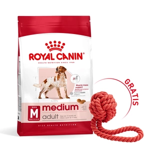 ROYAL CANIN® Medium Adult 15 kg suché krmivo pro dospělé psy středních plemen do 7 let + míček pro psa ZDARMA!