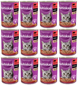 WHISKAS Adult hovězí 12x400g