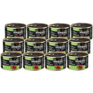 DOLINA NOTECI Super Rafi Cat P&F s divokou zvěřinou a kuřecími srdíčky 12x185g