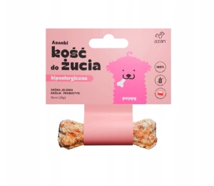 AZANKI Žvýkací kost z jelení kůže pro štěňata 10 cm