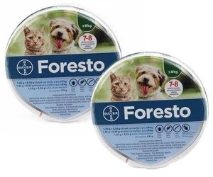 Foresto obojek pro malé psy a kočky do 8 kg 38 cm x2 LEVNĚJŠÍ V SADĚ !!!!