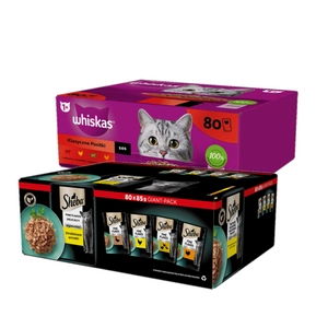 WHISKAS/Sheba Adult sáčky 160x85g Mix příchutí