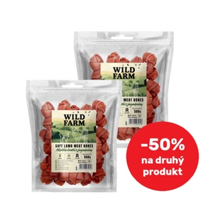 WILD FARM Měkké jehněčí kostky 2x500g pamlsky pro psy