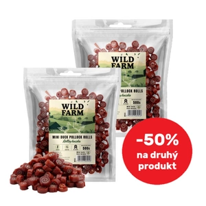 WILD FARM kachní roláda 2x500g pamlsky pro psy