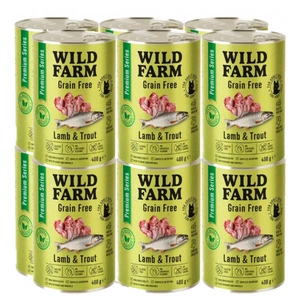 WILD FARM Premium Grain Free Lamb and Trout 12x400g - krmivo pro kočky bez obilovin