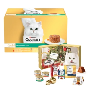 Purina Gourmet Gold Krmivo pro kočky Savoury Cake 48 x 85 g + ADVENTNÍ KALENDÁŘ ZDARMA !!