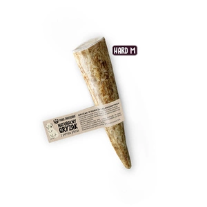 Paka Zwierzaka Přírodní žvýkačka z jeleního parohu HARD M- 12 cm