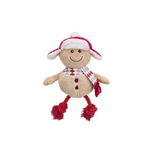 TRIXIE Perníkový panáček, hračka, pro psy, polyester/bavlna, 34 cm, se zvukem, s provázkem