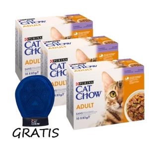 PURINA Cat Chow Krmivo pro dospělé kočky s jehněčím masem a zelenými fazolkami v želé 30x85g