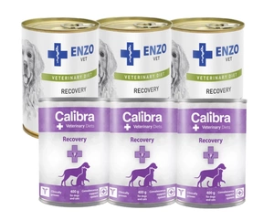 Calibra VD Dog Cat Recovery 6x400g + ENZO VET Recovery pro psa 6x400g