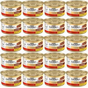 Purina Gourmet Gold s hovězím a kuřecím masem v rajčatové omáčce 72x85g