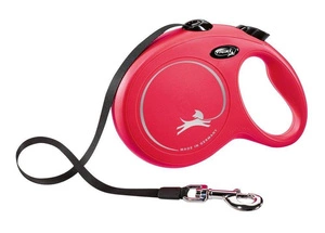 FLEXI New Classic vodítko červené L 5m do 50kg - pásek