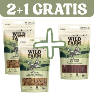 WILD FARM pamlsky pro kočky 3x50g