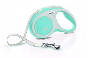 Vodítko FLEXI New Comfort modré S 5m do 15kg- pásek