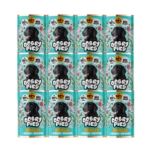 Dobry Pies Králík s jablkem a mrkví 12x400g