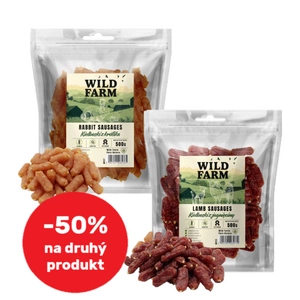 WILD FARM jehněčí klobásy 500g + WILD FARM králičí klobásy 500g