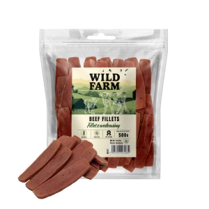 WILD FARM hovězí filé 500g + WILD FARM hovězí tyčinky 500g