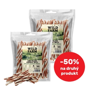 WILD FARM Sendvič s jehněčím a treskou 2x500g pamlsky pro psy
