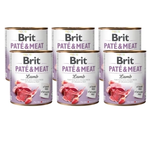 BRIT PATE &amp; MEAT LAMB 6x800g