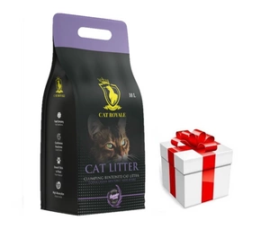 Cat Royale Lawenda bentonitová drť 10l + překvapení pro kočku ZDARMA