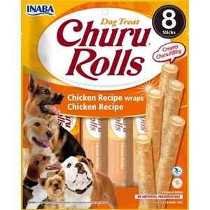 INABA Churu Rolls pro psy kuřecí 8x12g