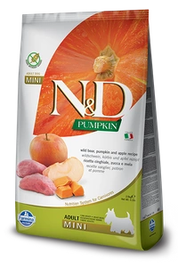 Farmina N&amp;D Pumpkin Grain Free psí BOAR AND APPLE ADULT MINI 800 g