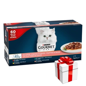 Purina Gourmet Perle Cat Food 60x85g + překvapení pro kočku ZDARMA