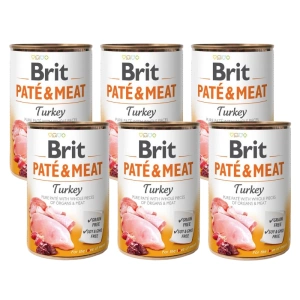 BRIT PATE &amp; MEAT KRŮTA 6x400g