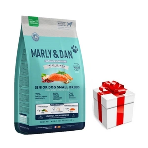 Marly & Dan Senior Dog Small Breed Fresh Salmon Holistic & Hypoallergenic 4 kg suché krmivo + překvapení pro psa ZDARMA