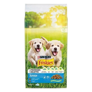 Friskies Junior s kuřetem zeleninou a mlékem 15 kg