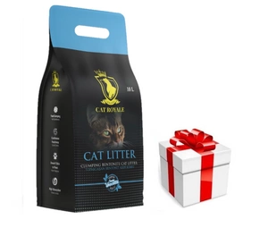 Cat Royale Naturalny bentonitová drť 10l + překvapení pro kočku ZDARMA