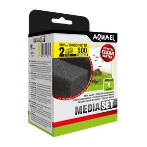 AQUAEL houbová filtrační vložka TURBO 500 MediaSet -2ks