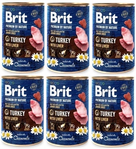 Brit Premium by Nature Turkey With Liver 6x800g SLEVA 2%